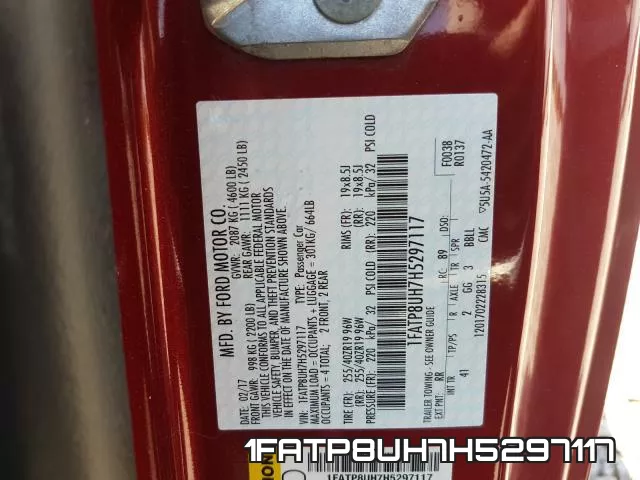 1FATP8UH7H5297117 фото 2