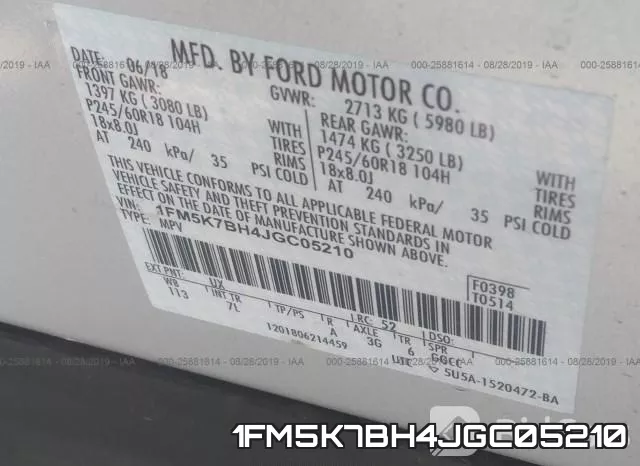 1FM5K7BH4JGC05210 фото 10