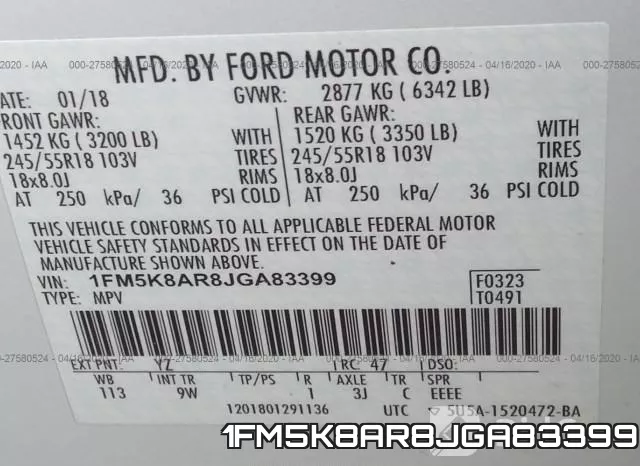 1FM5K8AR8JGA83399 фото 10