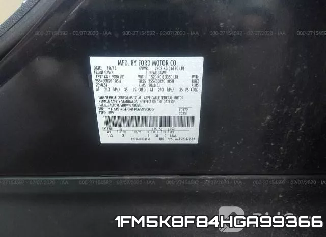 1FM5K8F84HGA99366 фото 10