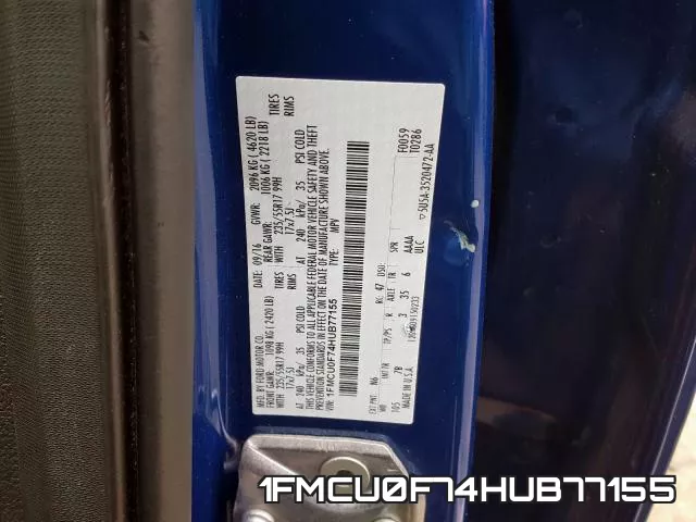 1FMCU0F74HUB77155 фото 2
