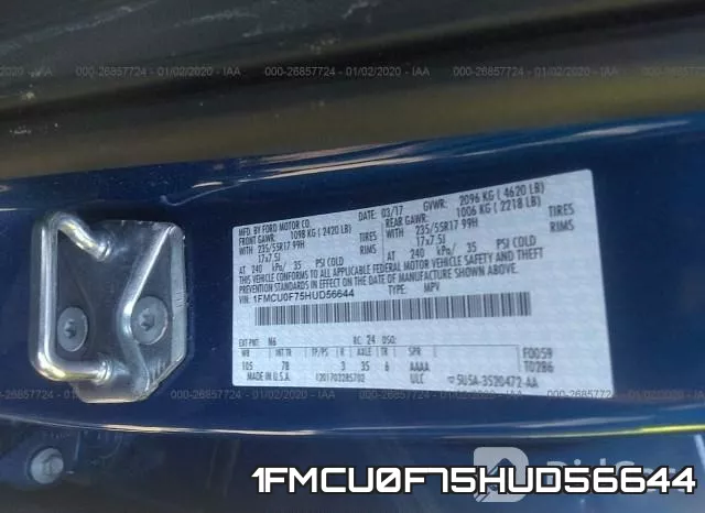 1FMCU0F75HUD56644 фото 10