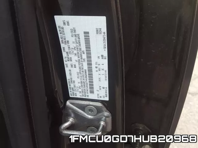 1FMCU0GD7HUB20968 фото 2