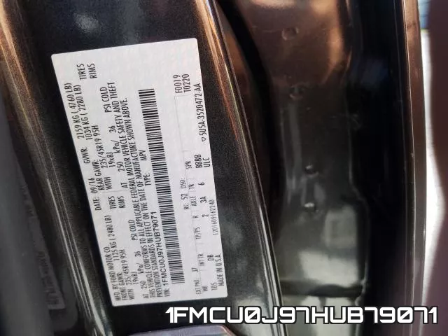 1FMCU0J97HUB79071 фото 2
