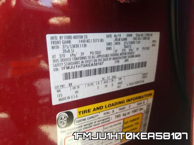 1FMJU1HT0KEA58107 фото 2
