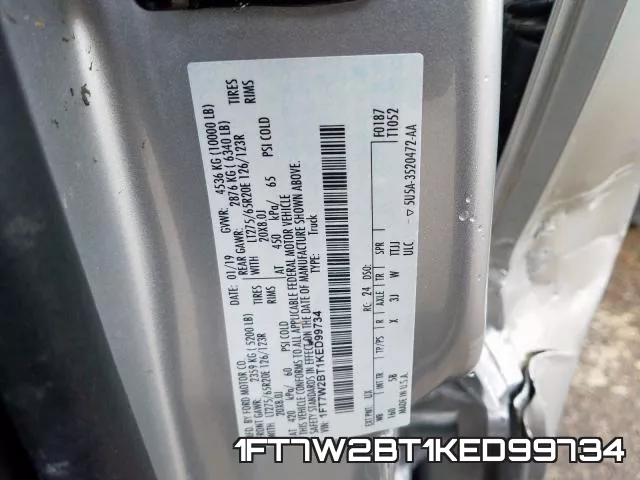 1FT7W2BT1KED99734 фото 2
