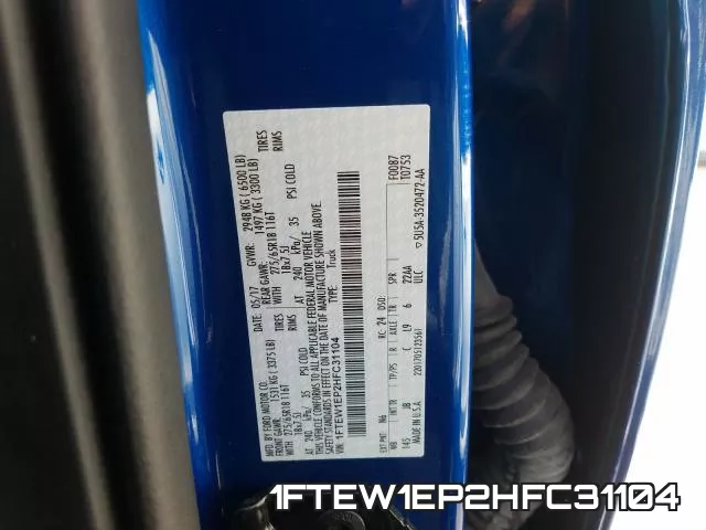 1FTEW1EP2HFC31104 фото 2