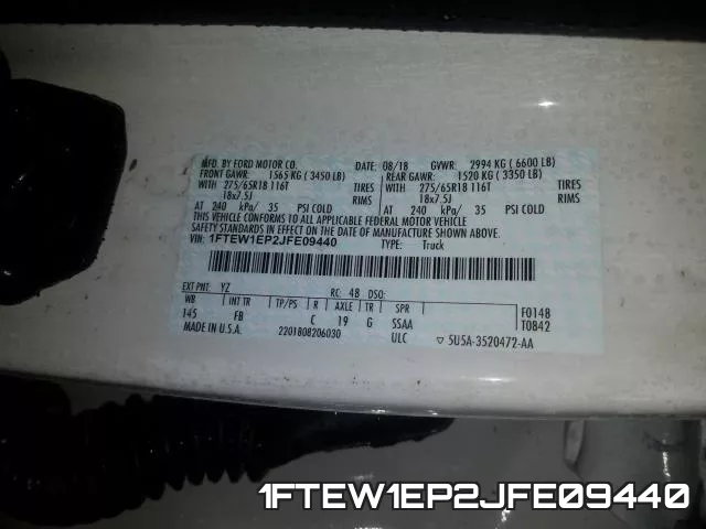 1FTEW1EP2JFE09440 фото 2