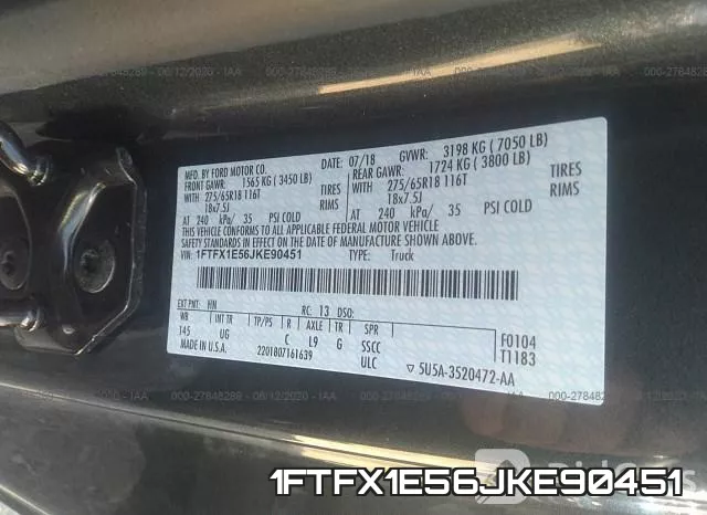 1FTFX1E56JKE90451 фото 10