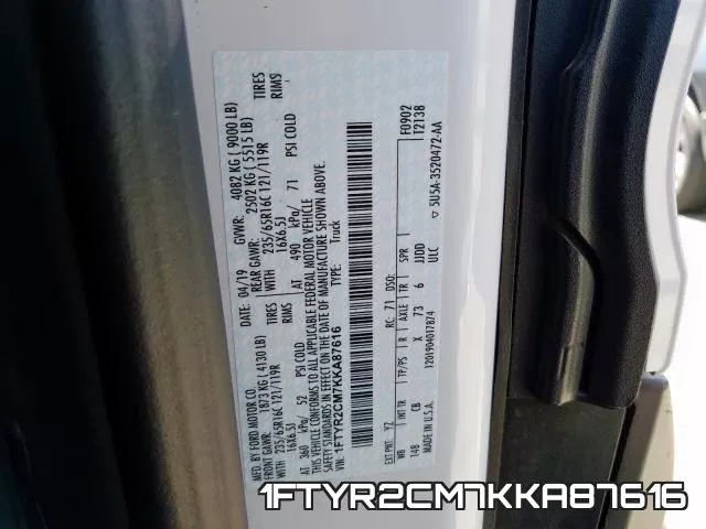 1FTYR2CM7KKA87616 фото 2