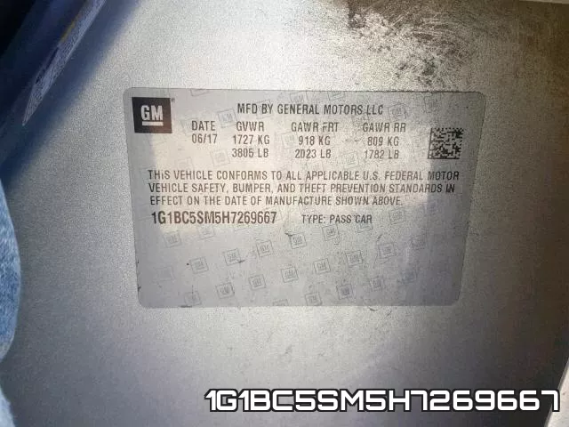 1G1BC5SM5H7269667 фото 2