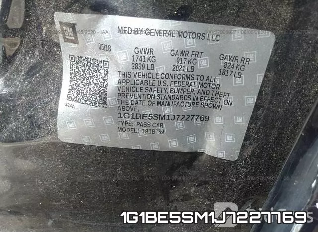 1G1BE5SM1J7227769 фото 10