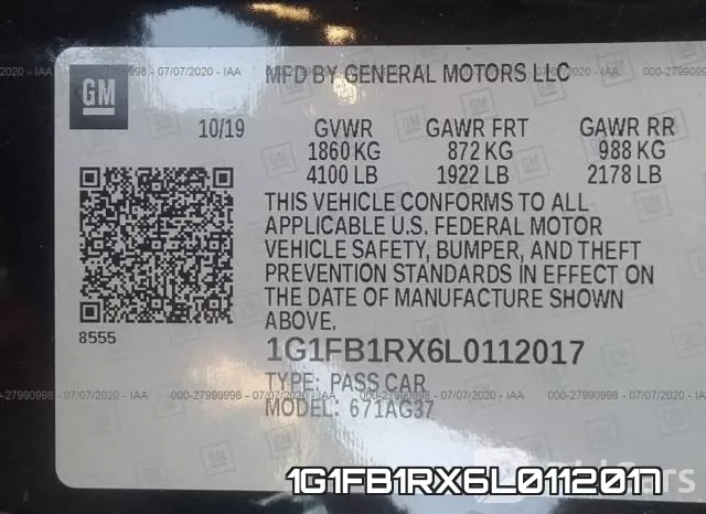 1G1FB1RX6L0112017 фото 10