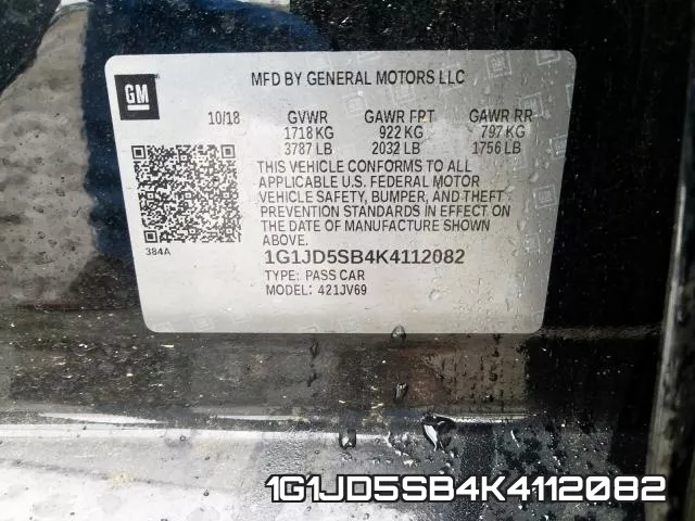 1G1JD5SB4K4112082 фото 2