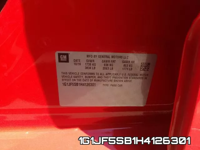 1G1JF5SB1H4126301 фото 2