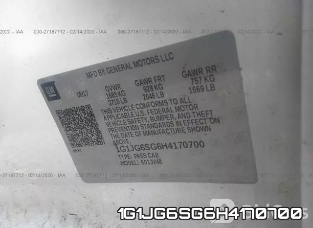 1G1JG6SG6H4170700 фото 10