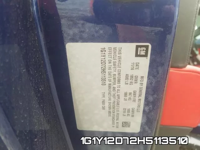 1G1Y12D72H5113510 фото 2