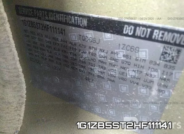 1G1ZB5ST2HF111141 фото 10
