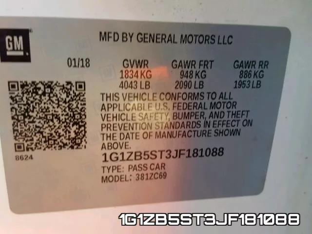 1G1ZB5ST3JF181088 фото 2