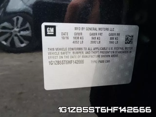 1G1ZB5ST6HF142666 фото 2