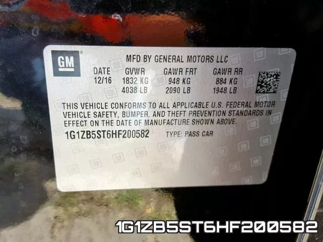1G1ZB5ST6HF200582 фото 2