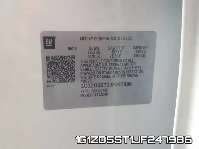 1G1ZD5ST1JF247986 фото 2