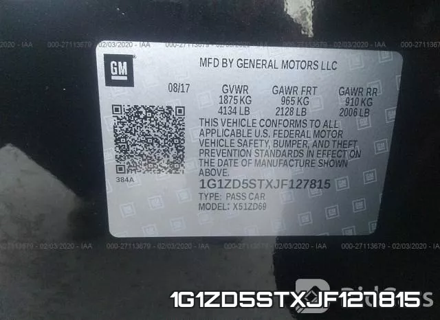 1G1ZD5STXJF127815 фото 10