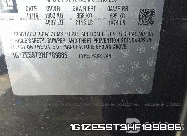 1G1ZE5ST3HF189886 фото 10