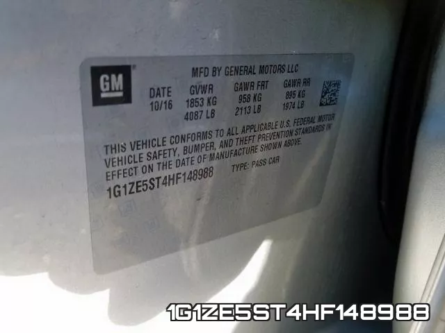 1G1ZE5ST4HF148988 фото 2