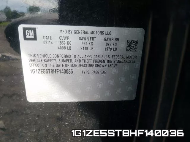1G1ZE5ST8HF140036 фото 2