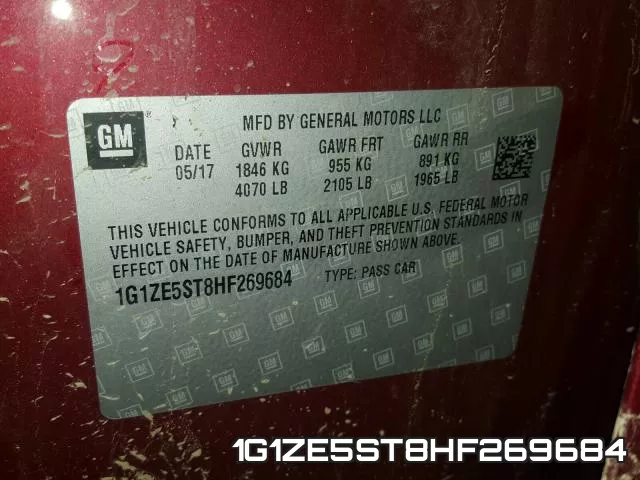 1G1ZE5ST8HF269684 фото 2