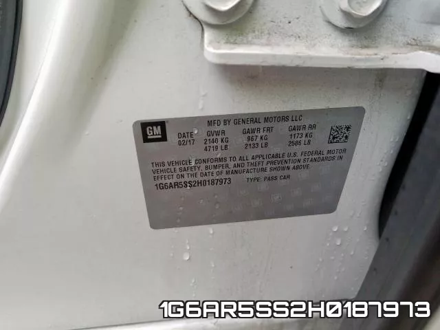 1G6AR5SS2H0187973 фото 2