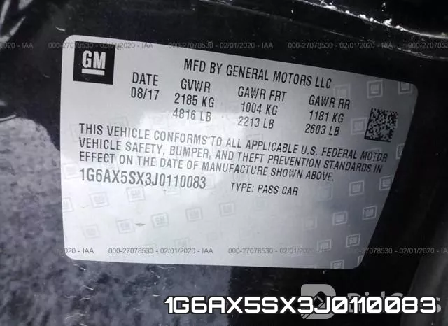 1G6AX5SX3J0110083 фото 10