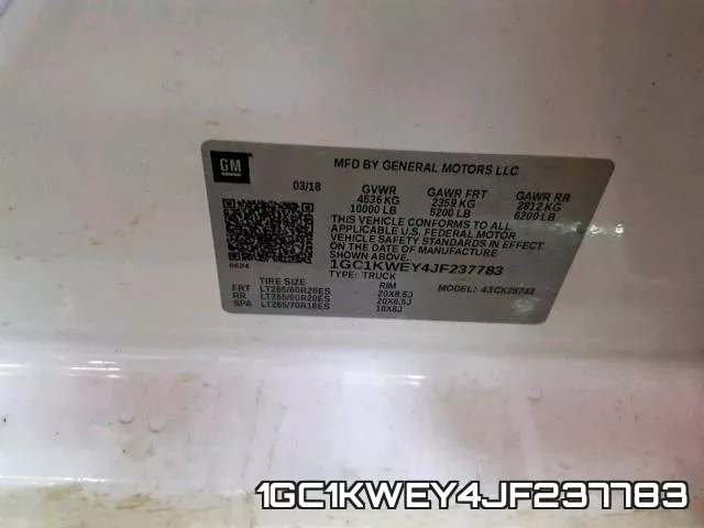 1GC1KWEY4JF237783 фото 2