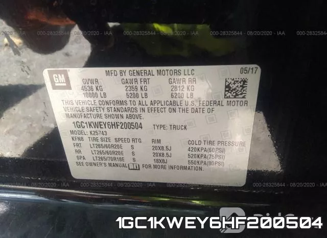 1GC1KWEY6HF200504 фото 10