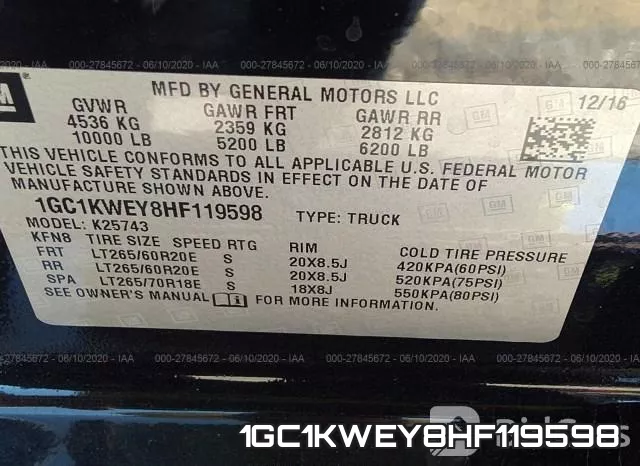 1GC1KWEY8HF119598 фото 10
