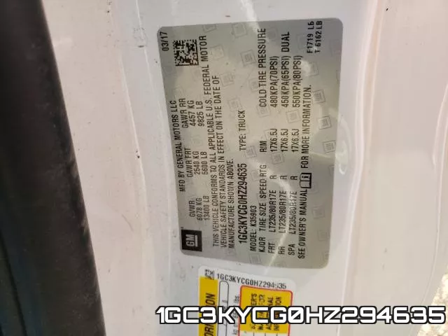 1GC3KYCG0HZ294635 фото 2