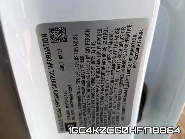 1GC4KZCG0HF178864 фото 2