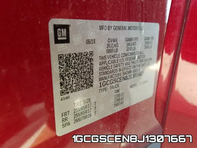 1GCGSCEN8J1307667 фото 2