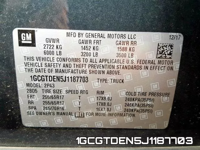 1GCGTDEN5J1187703 фото 2