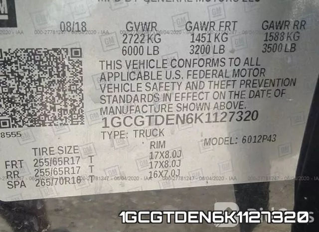 1GCGTDEN6K1127320 фото 10