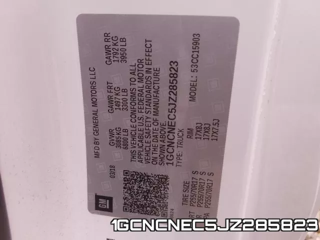 1GCNCNEC5JZ285823 фото 2