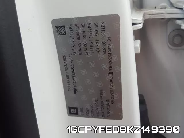 1GCPYFED8KZ149390 фото 2