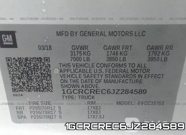 1GCRCREC6JZ284589 фото 10