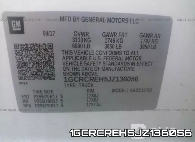 1GCRCREH5JZ136056 фото 10