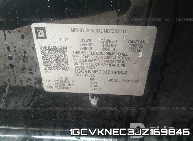 1GCVKNEC3JZ169846 фото 10