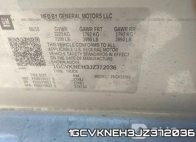 1GCVKNEH3JZ372036 фото 10