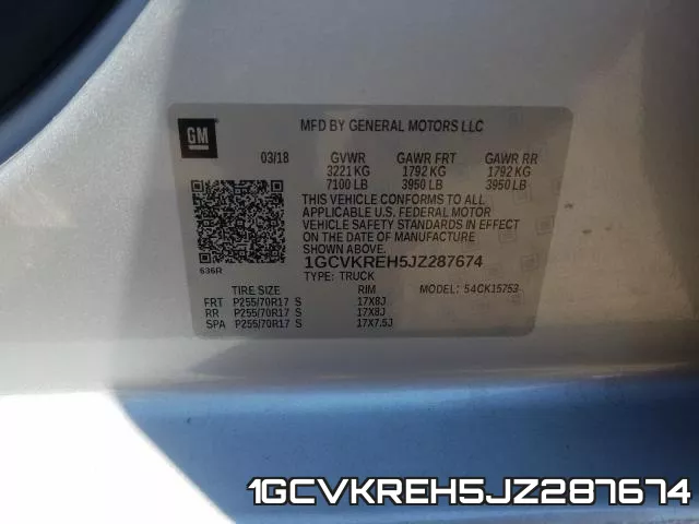 1GCVKREH5JZ287674 фото 2