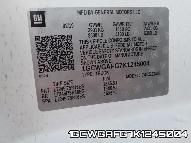 1GCWGAFG7K1245004 фото 2