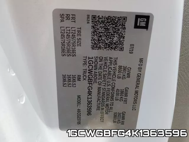 1GCWGBFG4K1363596 фото 2
